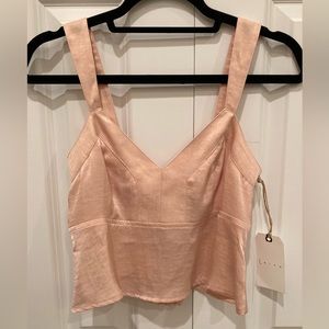 NWT LEITH Nordstrom pink hero crop top